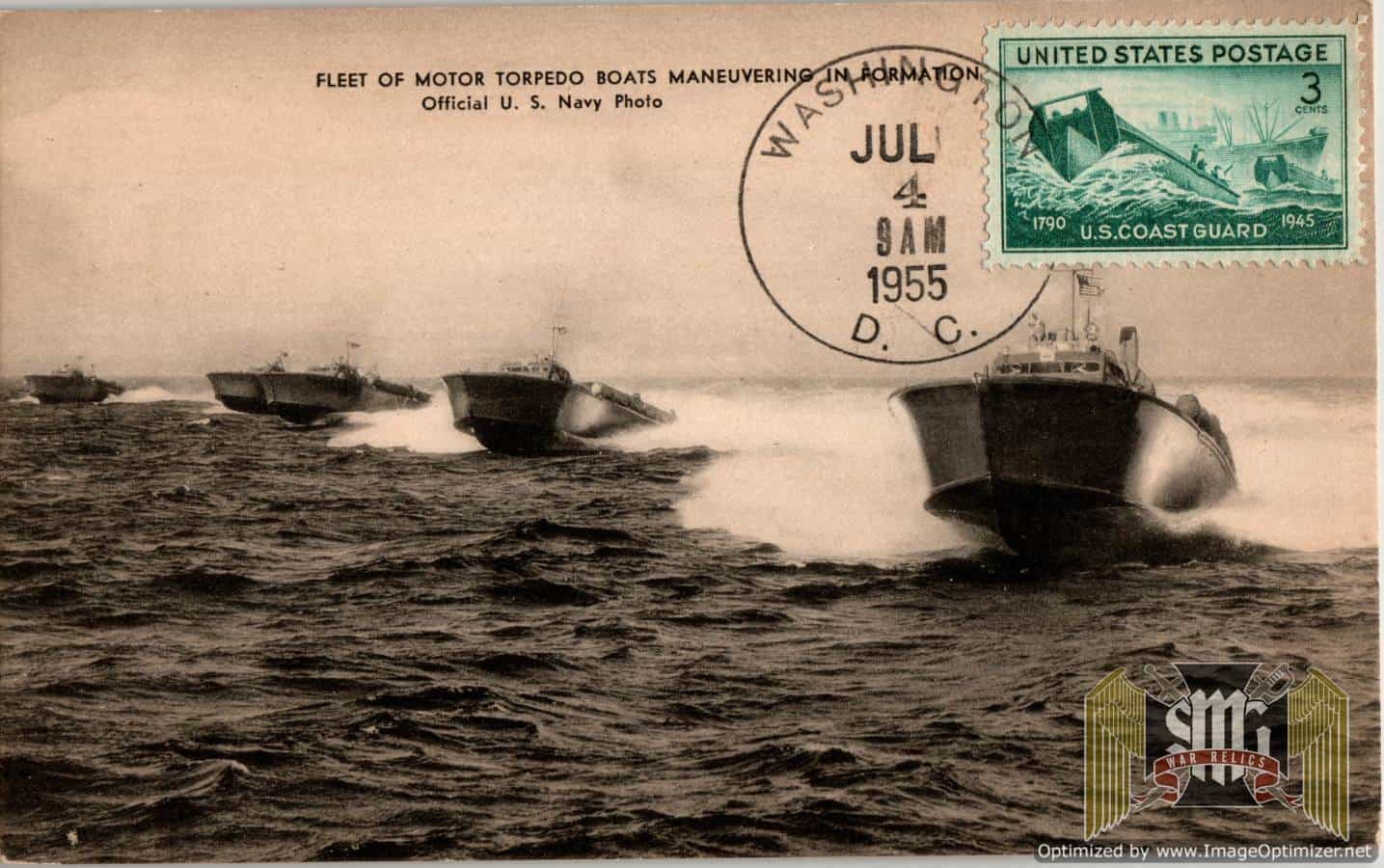 US Torpedo boat Post card
