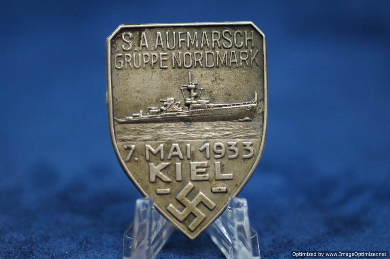 SA Aufmarsch gruppe Nordmark Kiel 1933 Tinnie