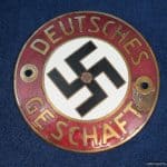 nazi deutsches geschäft enamel door plate
