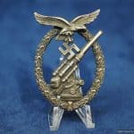 Luftwaffe Flak Badge by Junker in nickel silver