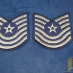 US Airforce master Sergeant 3.75in wide chevron pair