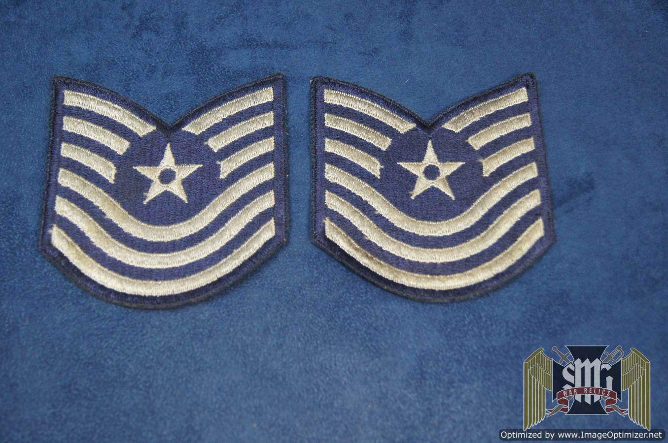 US Airforce master Sergeant 3.75in wide chevron pair
