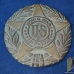 brass World War 1 Grave marker