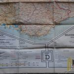 U.S. WWII 1943 Color Silk Escape Map 43/C 43/D