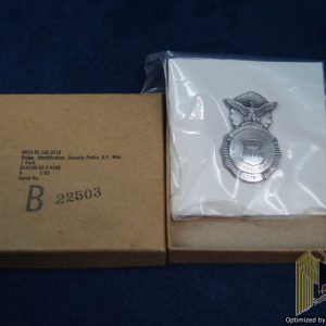 U.S. Security Police Mini badge cased