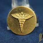 U.S. WWII Early screw back type medical Collar Disc