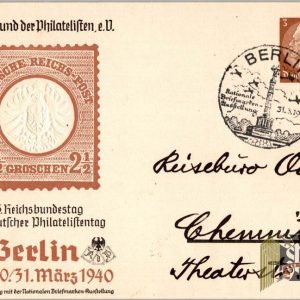 SMGL-2782 1940 Embossed Berlin post card