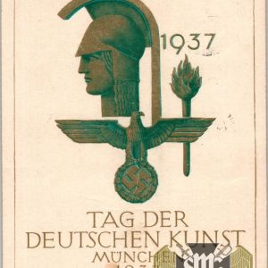 tag der deutschen kunst münchen 1937 postcard