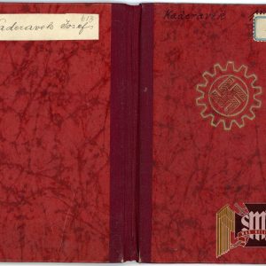 DAF Member Book for Josef Kaderavek