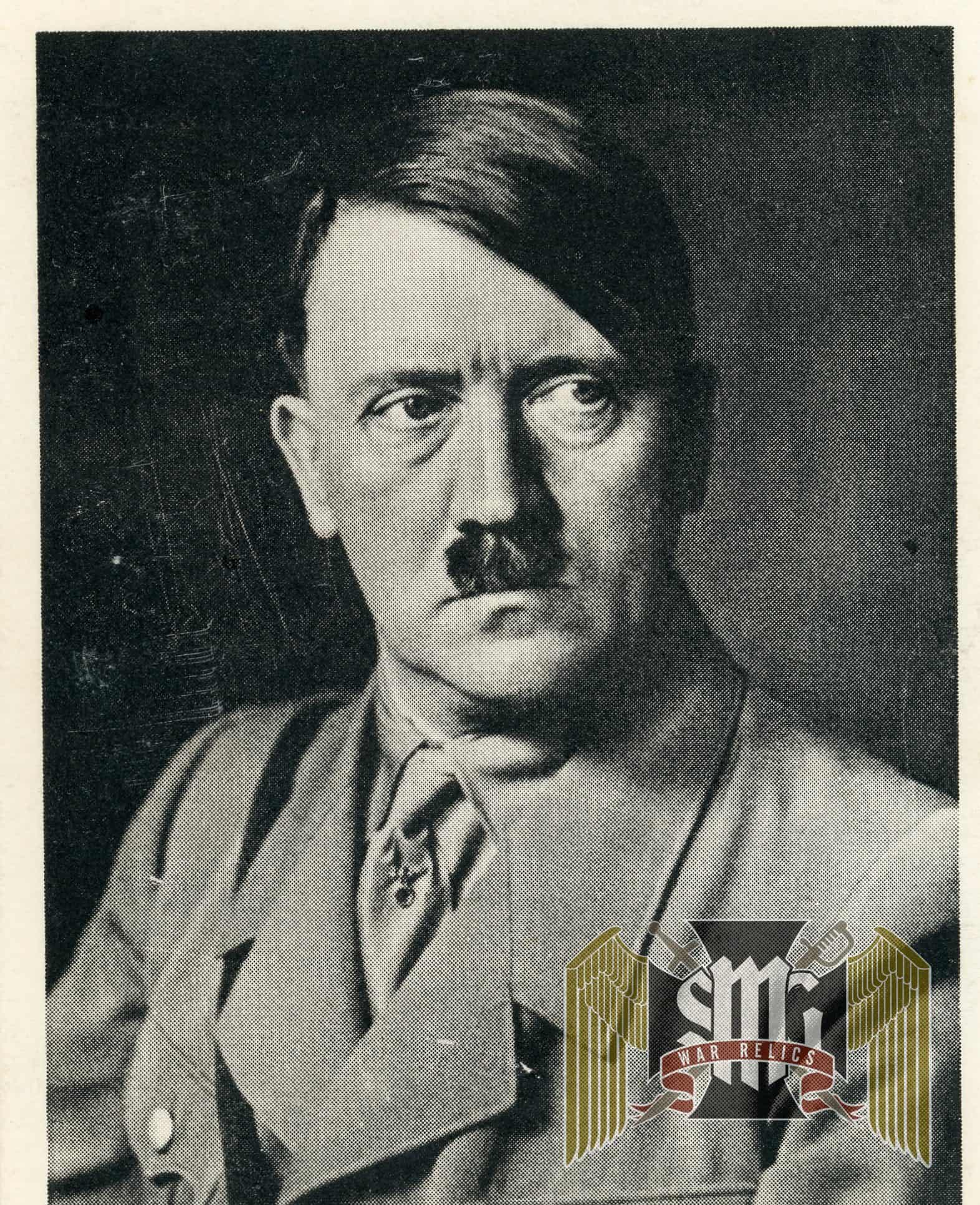 Unser Fuhrer Adolf hitler card from souvenir set