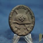 2903 Black Wound Badge by S&L PKZ marked "4" Steel