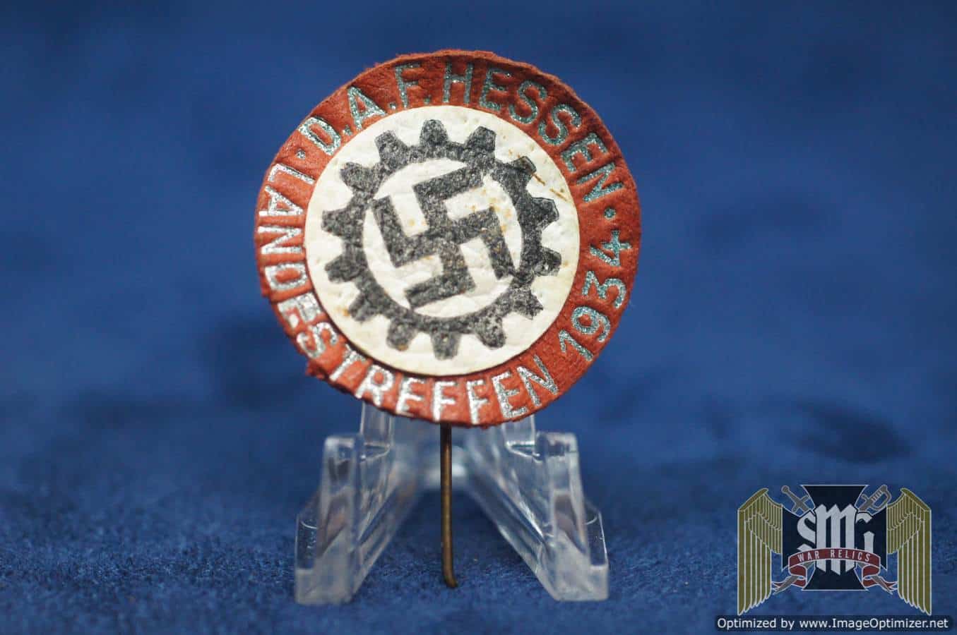 DAF Landestreffen 1934 hessen leather pin