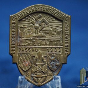 NSKOV Passau 1933 1. kriegsopfer Grenzland Tinnie