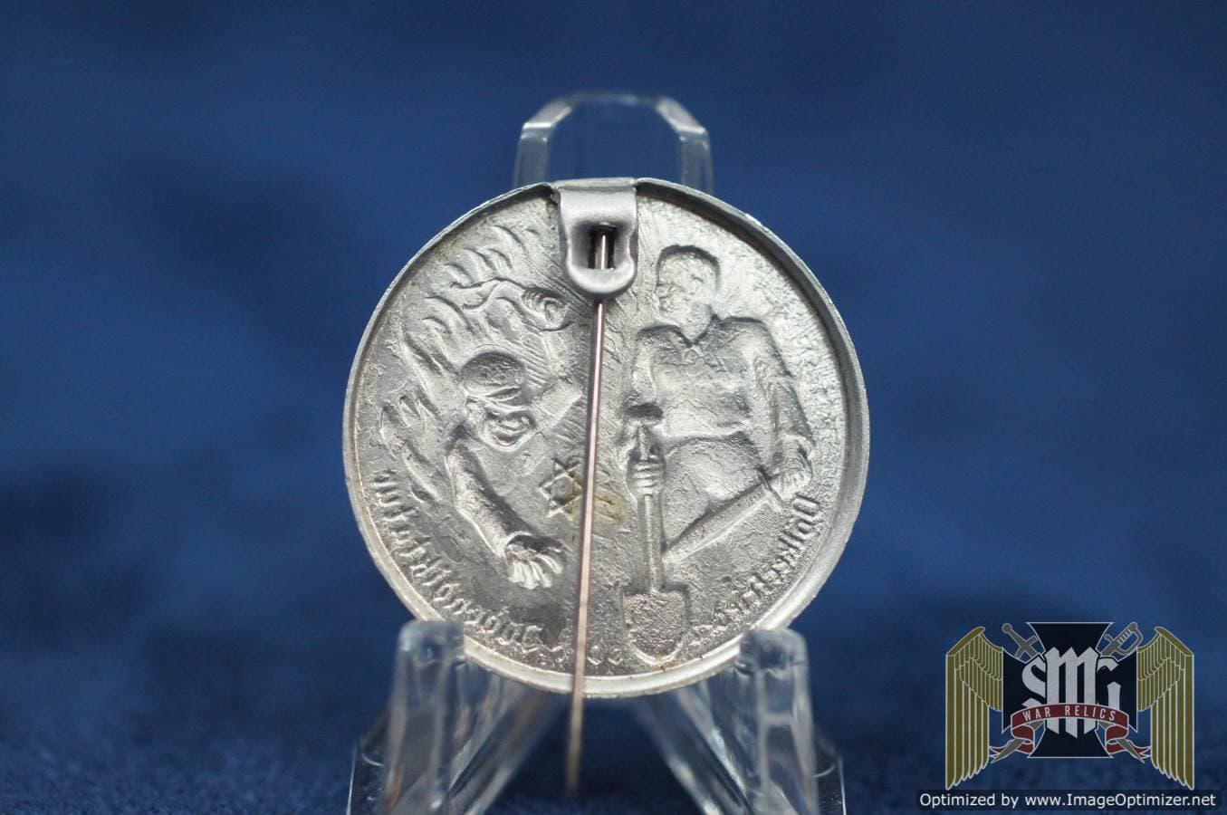 Volkerfrieden oder Judendiktatur Jewish Propaganda pin