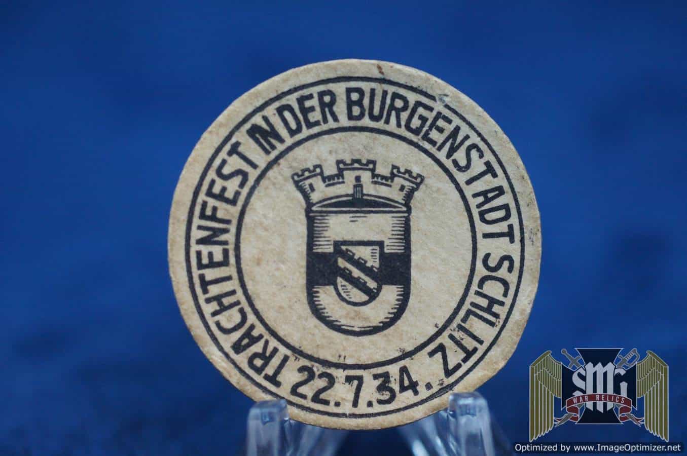 SMGM-0016 trachtenfest in der burgenstadt schlitz 1934 pin