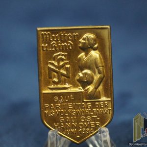NSV. A National Socialist People’s Welfare Mother and Child Assistance Badge