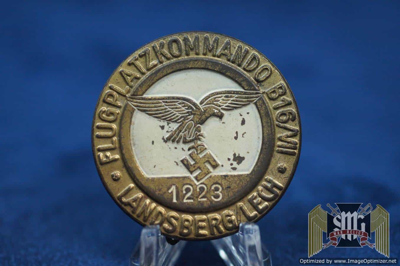 flugplatzkommando landsberg Luftwaffe factory/airfield workers ID badge