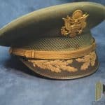 US Army Officers visor in Bullion