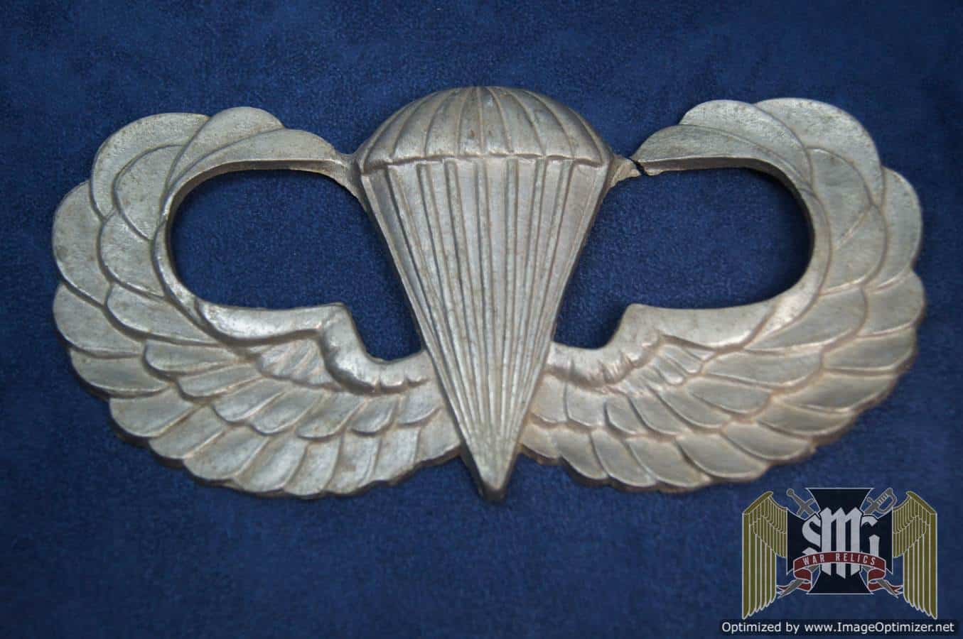 aluminum US airborne plaque 8"x4"