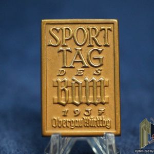 Sport Tag DES BDM 1937 Tinnie