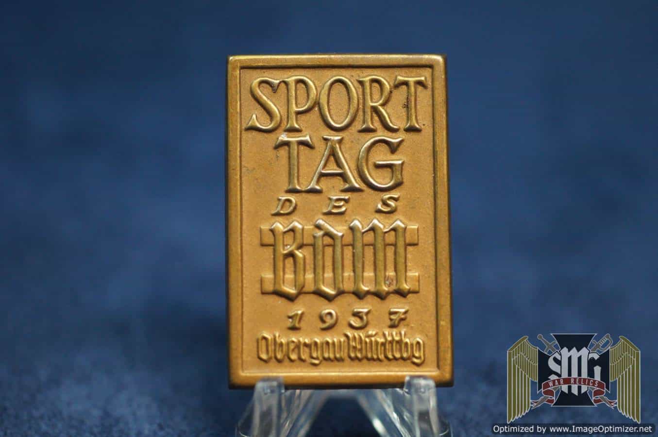 Sport Tag DES BDM 1937 Tinnie