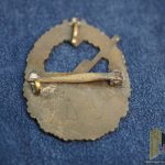 SMGM-0139 French Made Coastal Artillery Badge Damaged