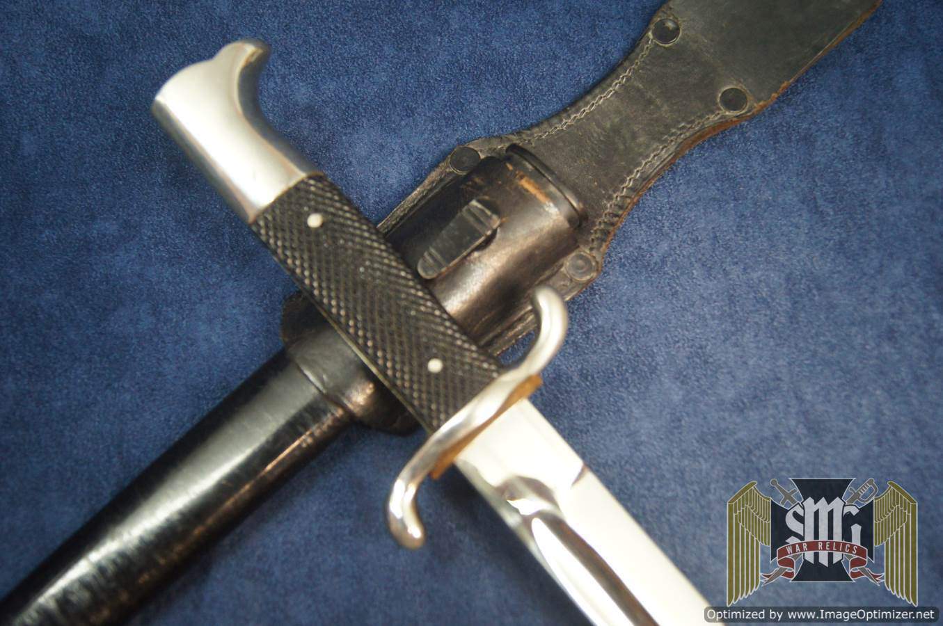 Fireman's bayonet with frog no maker mark
