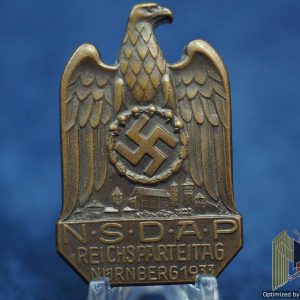 nsdap reichsparteitag nürnberg 1933 badge