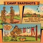 SMGM-0106 WW1 era US post card "Camp Snapshots"