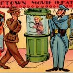 WW1 era US post card "Uptown Movie Theatre"