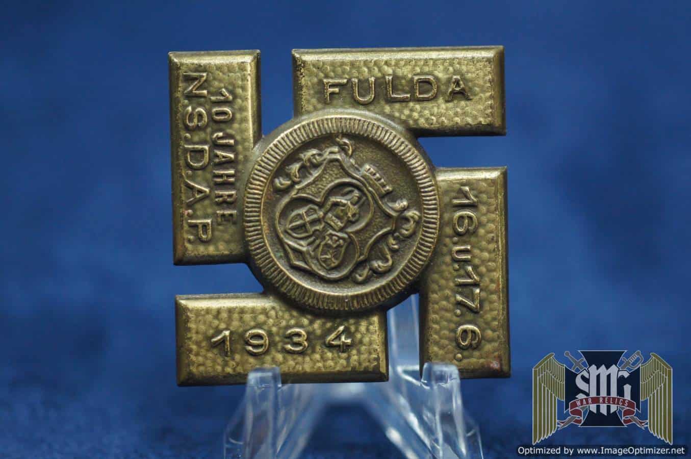 10 jahre NSDAP Fulda 1934 Tinnie