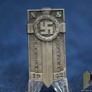 NS I reichs jugendtag 1932 Badge in silver