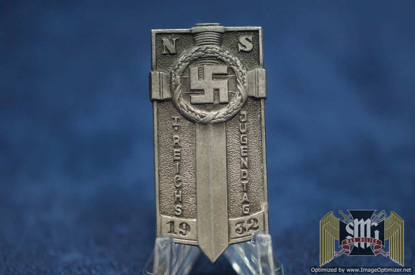 NS I reichs jugendtag 1932 Badge in silver