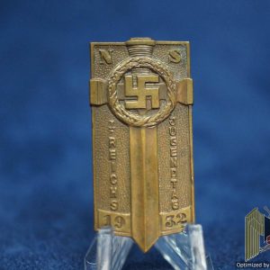 NS I reichs jugendtag 1932 Badge in brass