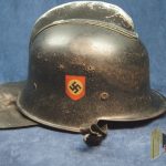 Nazi Fire Helmet With comb