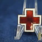 US Red Cross Enamel Sterling marked