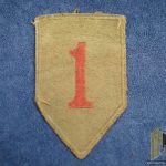 Big Red One US WW2 era patch uniform removed