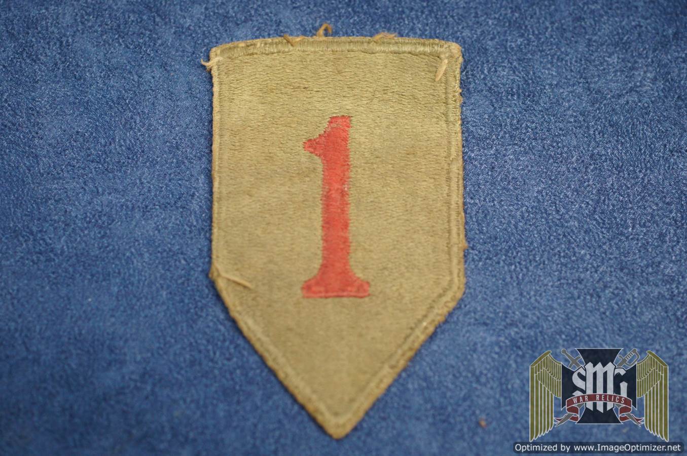 Big Red One US WW2 era patch uniform removed