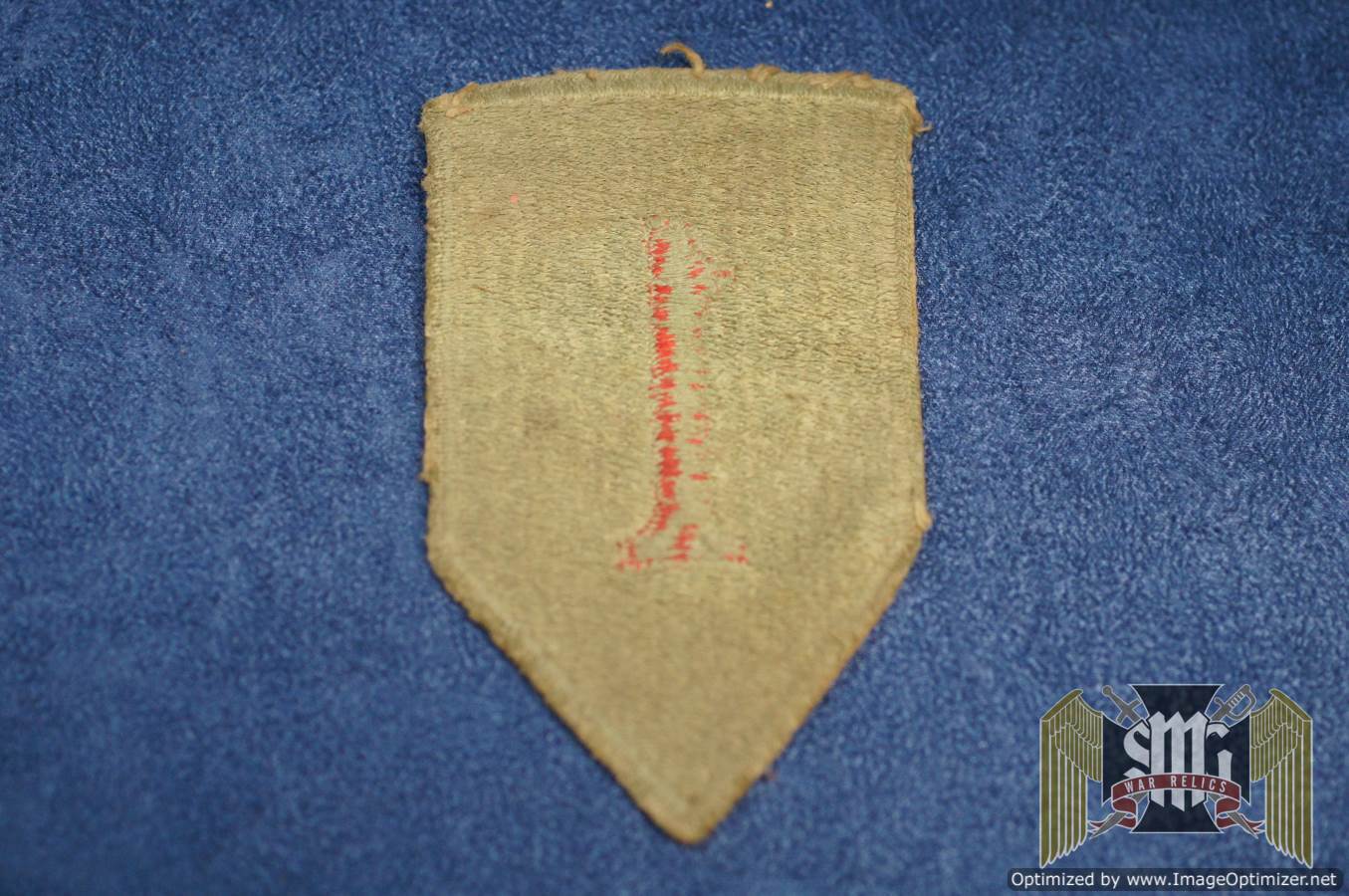 Big Red One US WW2 era patch uniform removed