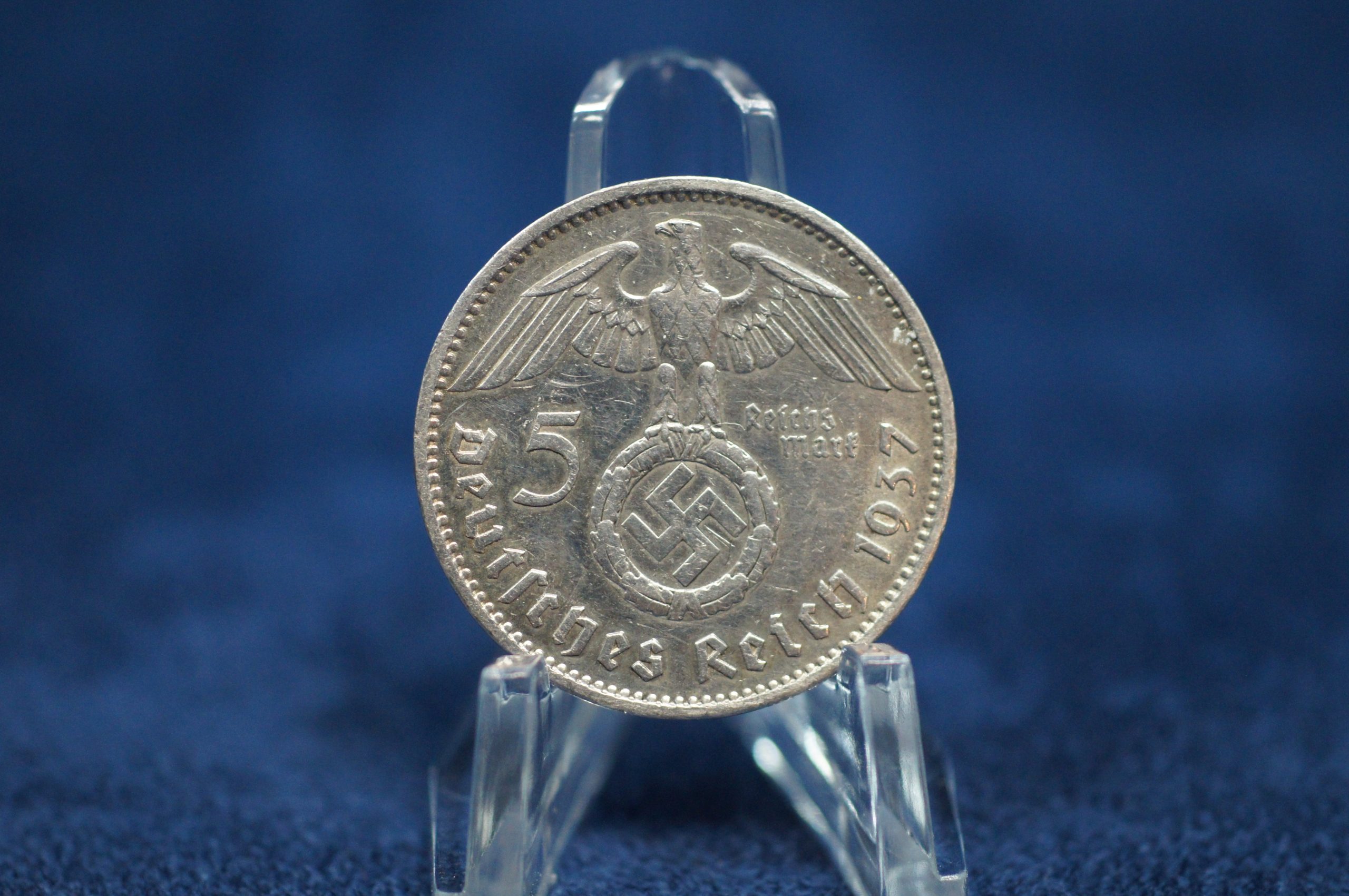Silver 5 Reichs Mark Nazi coin