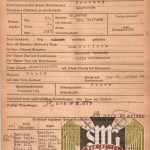 Police report for a Paris Prostitute 1943 (nazi police stamp)