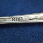 Silver Dinner Fork with 1914 Iron Cross & "MM" Monogram