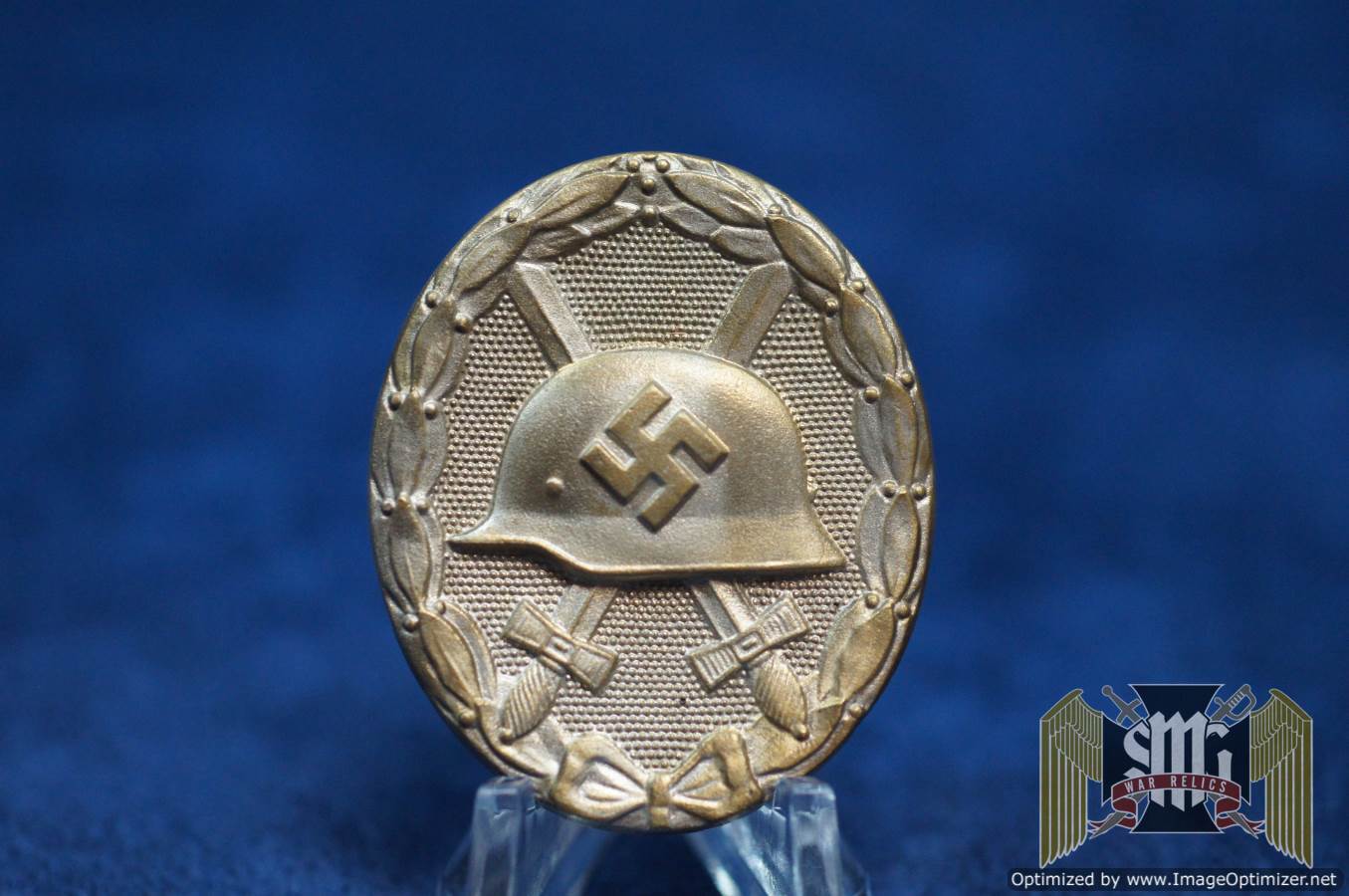 WOUND BADGE IN SILVER BY S&L Marked "4" on pin