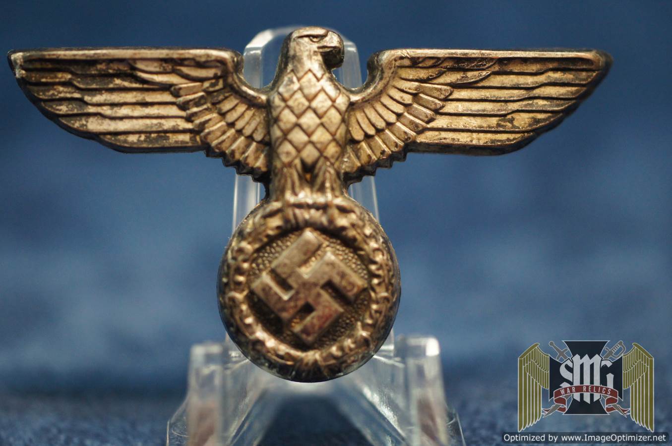 Political visor Eagle by M1/13 L. Christian Lauer In Silvered Cupal