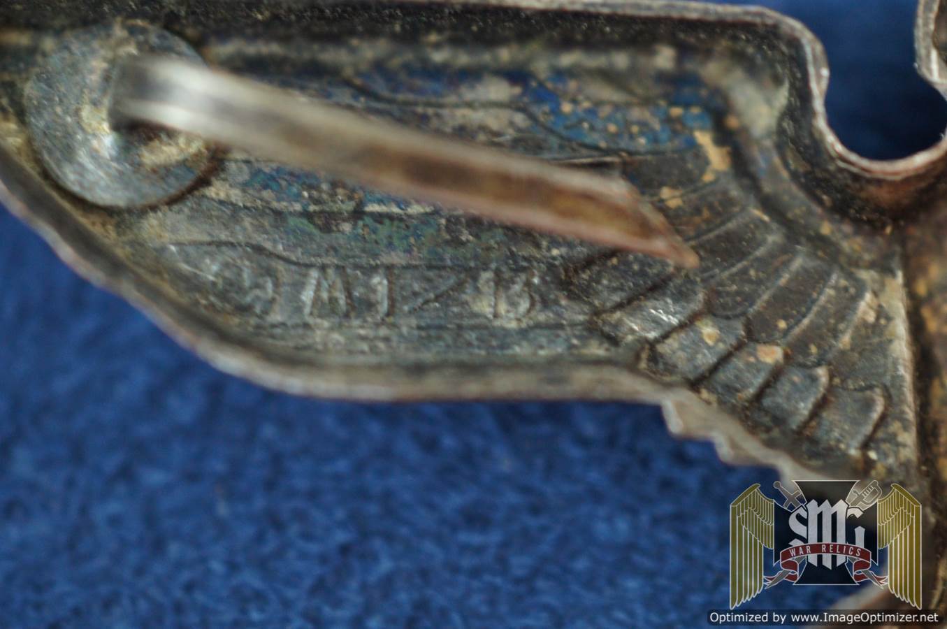 Political visor Eagle by M1/13 L. Christian Lauer In Silvered Cupal