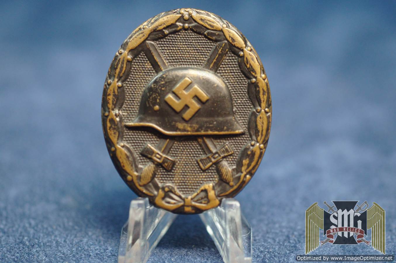 Black wound Badge LDO L/21 FÖRSTER & BARTH Smooth back