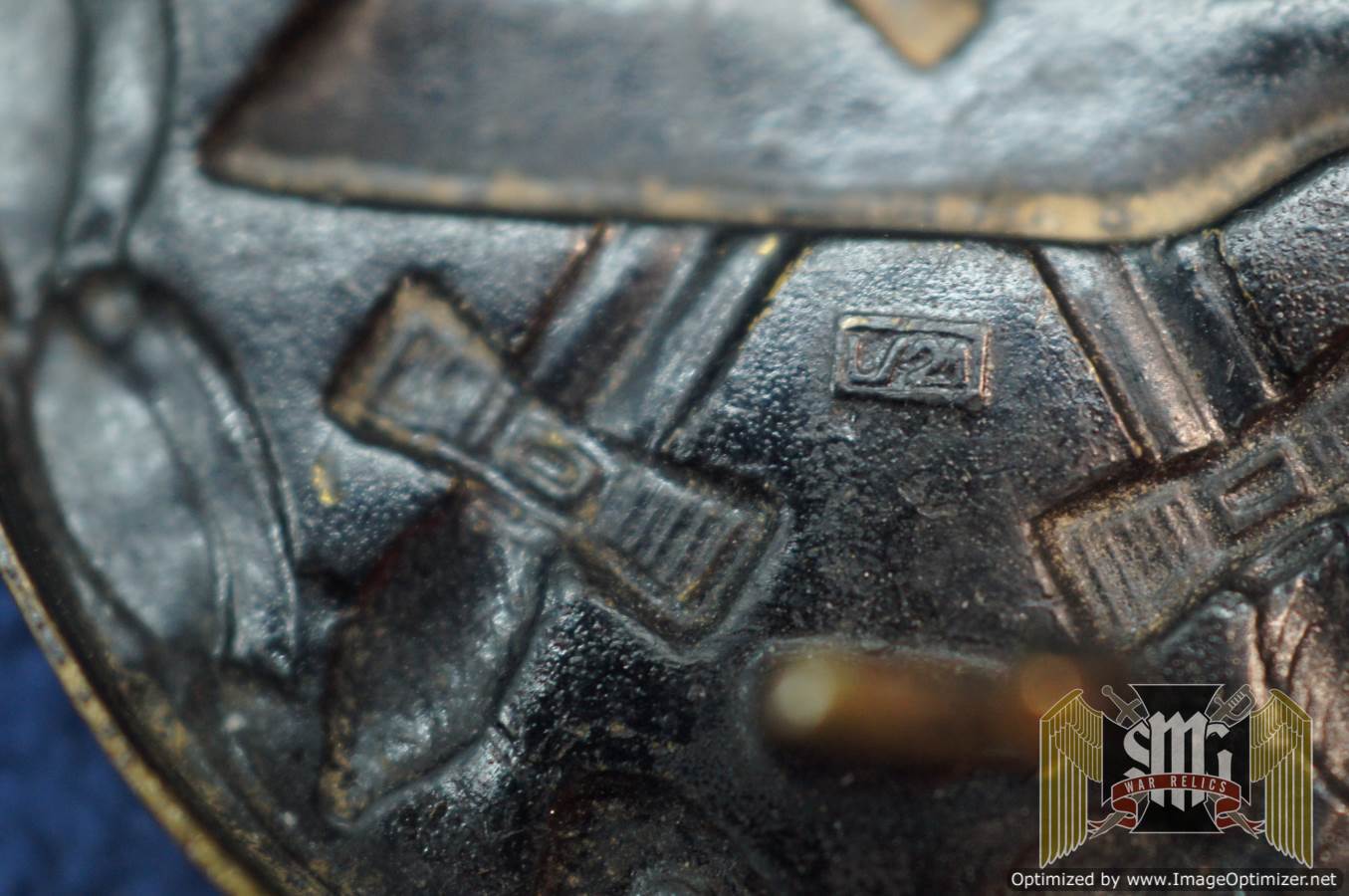 Black wound Badge LDO L/21 FÖRSTER & BARTH Smooth back