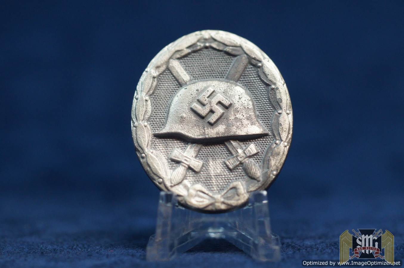 SMGM-3431 Silver Wound Badge by Wächtler & Lange “100” Marked