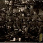 WW1 beer steins and smoking Unit photp post card