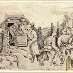 WW1 post card Alarm der schutzengrabenwache